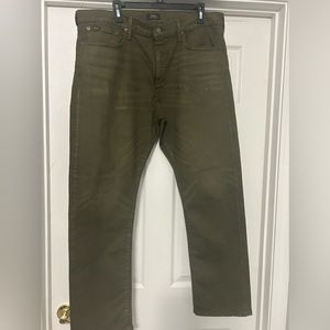 Ralph Lauren Polo Men Olive Jeans Size 38X32